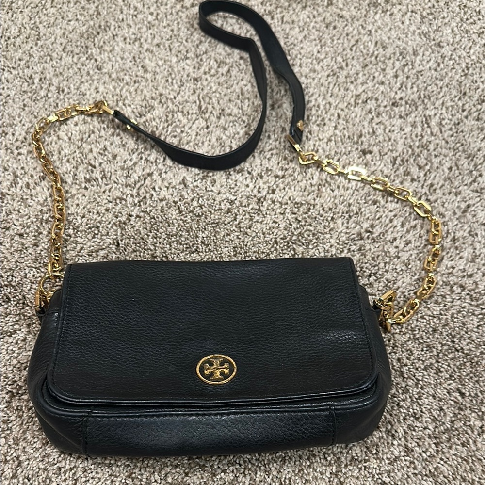 Tory Burch Black Leather Crossbody Bag